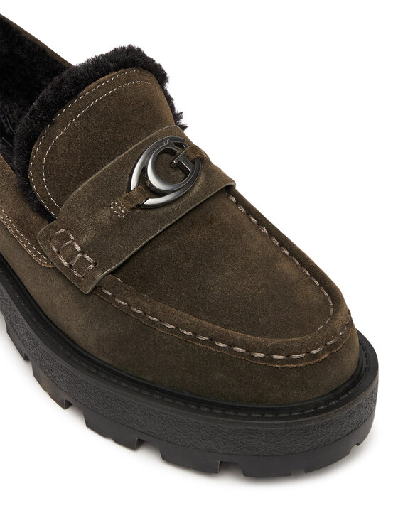 Guess Guess Loaferice FLFYKY SUE14 Zelena