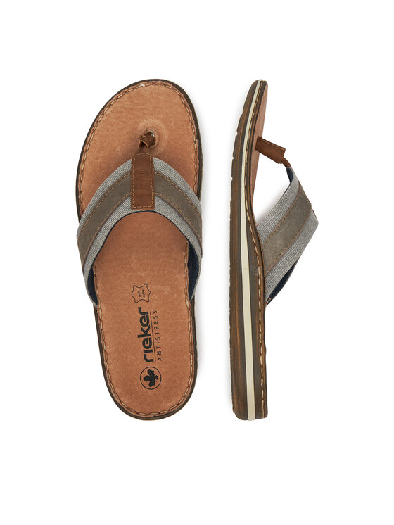 Rieker Flip flop CEO-21095-42 Bej închis