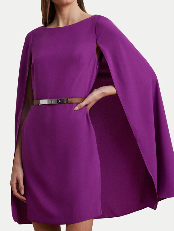 LAUREN RALPH LAUREN LAUREN RALPH LAUREN Коктейлна рокля 2,53855E+11 Виолетов Slim Fit