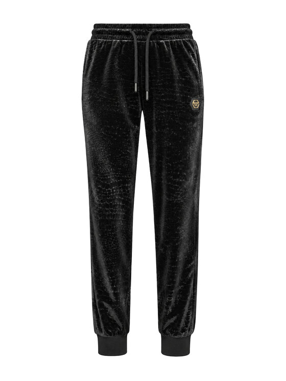 PHILIPP PLEIN PHILIPP PLEIN Teplákové nohavice 32183 Čierna Jogger Fit