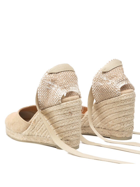 Castañer Castañer Espadryle Carina/8/002 021642-2017 Beżowy