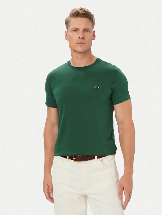 Lacoste T-shirt TH6709 Zelena Regular Fit
