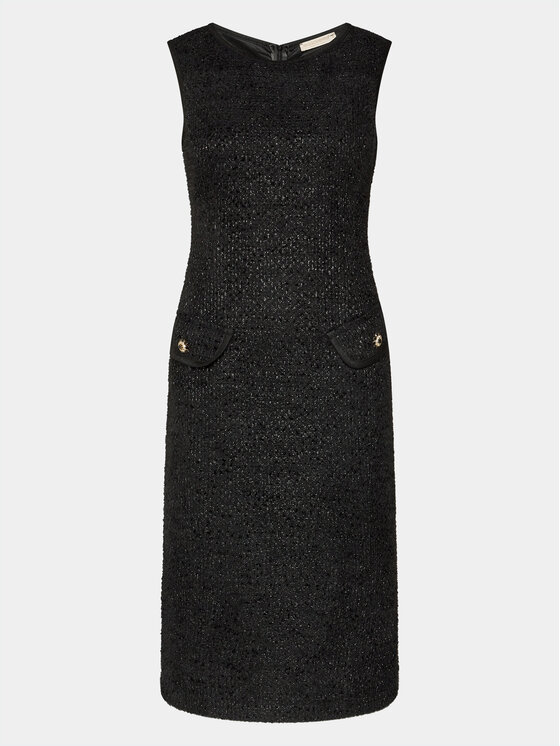 Rinascimento Rinascimento Kokteilinė suknelė CFC0116876003 Juoda Slim Fit