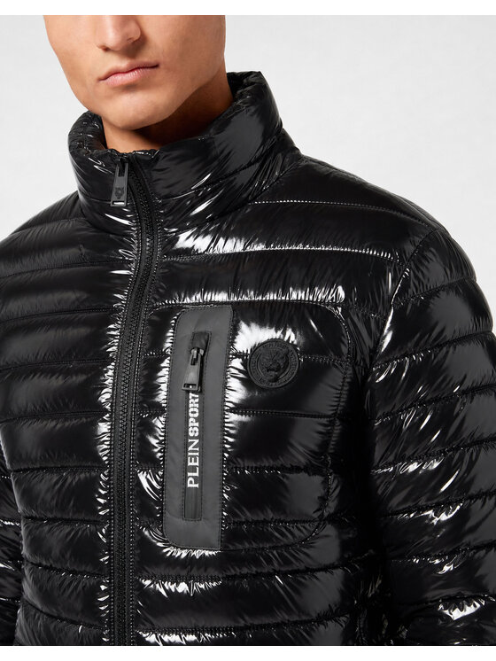 Plein Sport Plein Sport Vatovaná bunda 25509 Černá Regular Fit