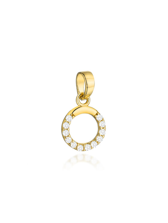Fugart Fugart Naszyjnik Zawieszka złota ring zdobiona cyrkoniami FUG6-25-Z00418-2 Złoty