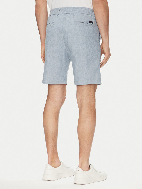 BOSS BOSS Auduma šorti 50536863 Zils Tapered Fit