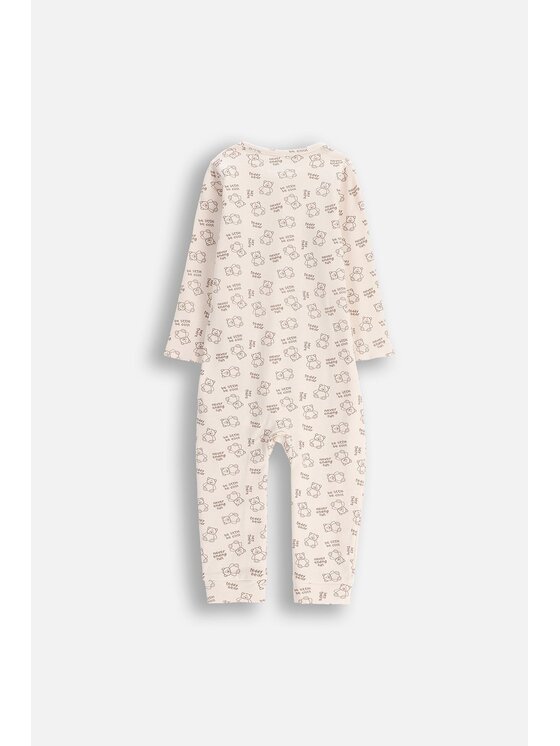 Coccodrillo Coccodrillo Pajac ZC5404204PJS-002 Beżowy Regular Fit