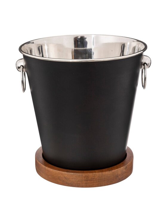 MIAhome MIAhome Cooler wiaderko do lodu z podstawką Ø21 cm Czarny