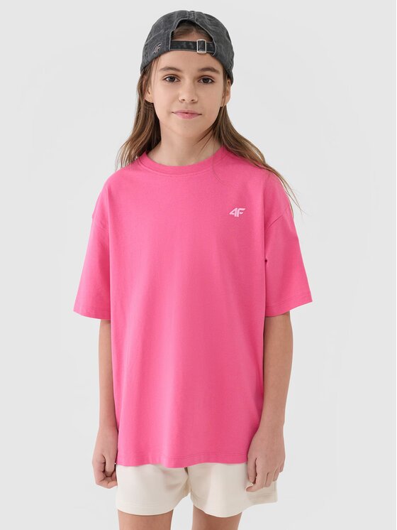 4F 4F T-shirt 4FJWSS25TTSHF1851-54S Rosa Oversize