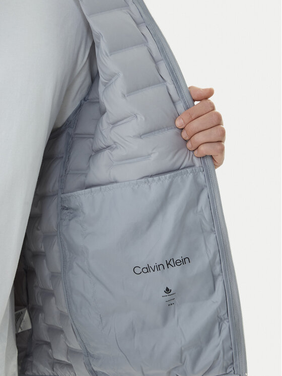 Calvin Klein Calvin Klein Vatovaná bunda LV04LD520G Sivá Regular Fit