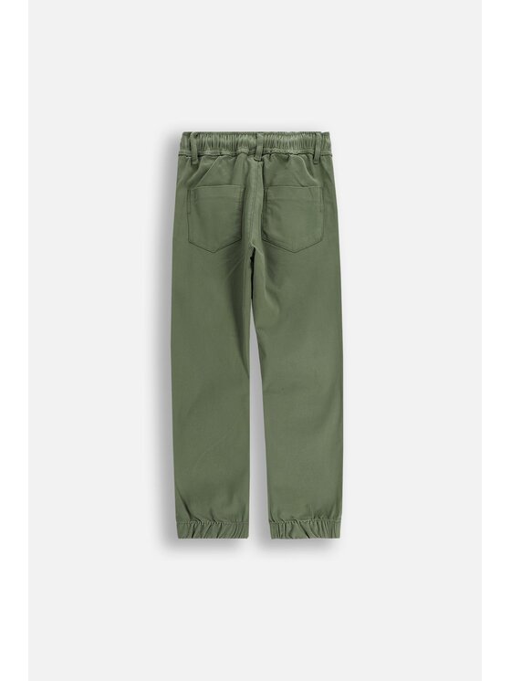 Coccodrillo Coccodrillo Kalhoty z materiálu ZC5119101SBJ-027 Khaki Regular Fit