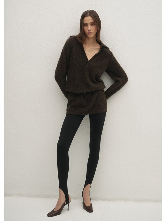 Le Collet Le Collet Legginsy SERENA Czarny Extra Slim Fit