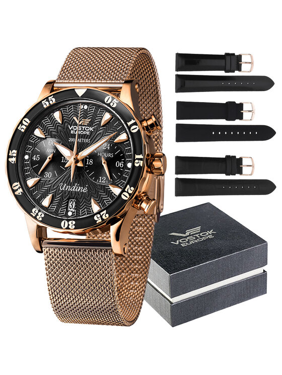 Vostok Europe Vostok Europe Zegarek VK64-515B568B Różowe złoto