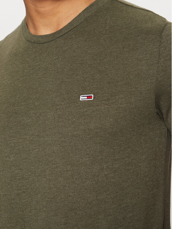 Tommy Jeans Tommy Jeans Majica Jaspe DM0DM20363 Zelena Slim Fit