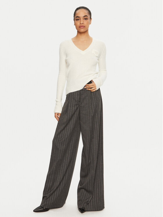 Liu Jo Liu Jo Sweter WF4431 MA49P Écru Regular Fit