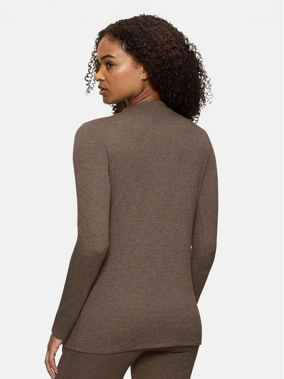 Triumph Triumph Pulover Smart Thermal 10221490 Rjava Slim Fit