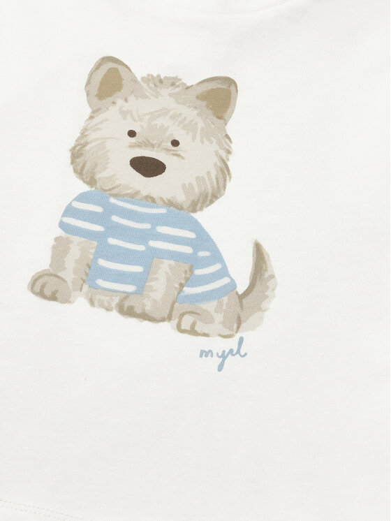 Mayoral Mayoral T-krekls 1001 Balts Regular Fit