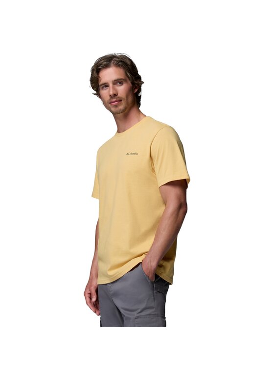 Columbia Columbia T-Shirt 215502 Żółty Regular Fit