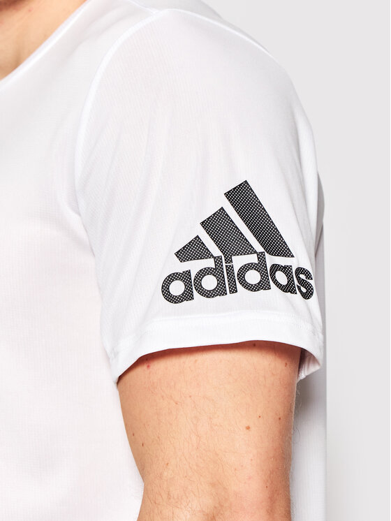 Maglietta tecnica Run It HB7471 Bianco Regular Fit...