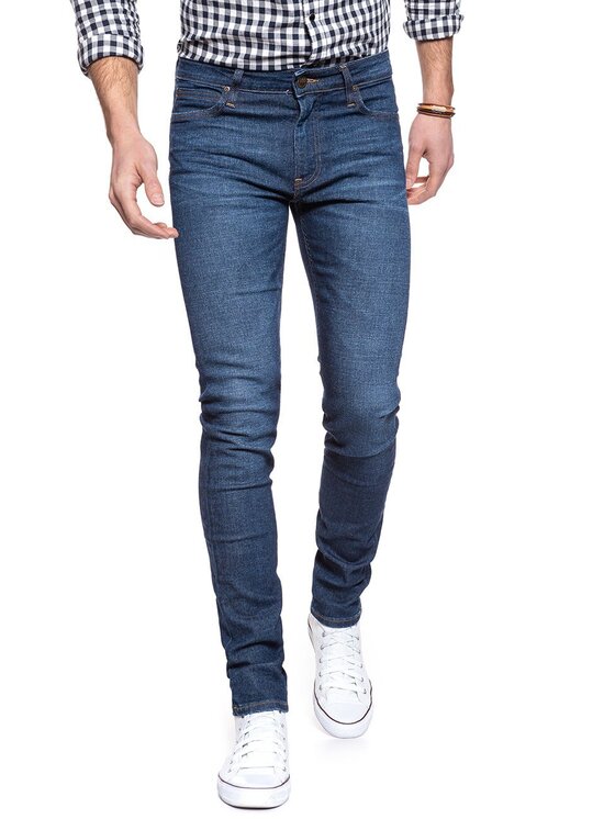 Lee Lee Jeansy MALONE Niebieski Skinny Fit