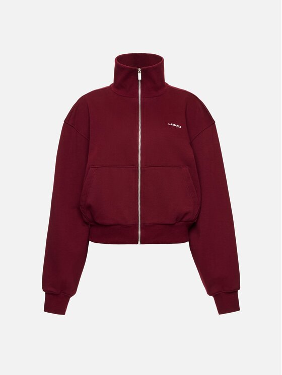 La Mania La Mania Bluza PIN Bordowy Basic Fit