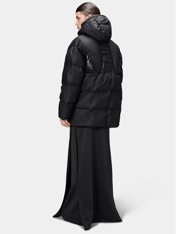 Rains Rains Зимно яке 15050 Черен Regular Fit