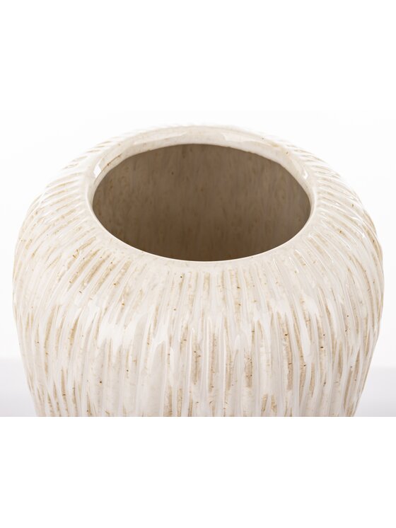 MIAhome MIAhome Wazon osłonka ceramiczna FIBI-3 Biały