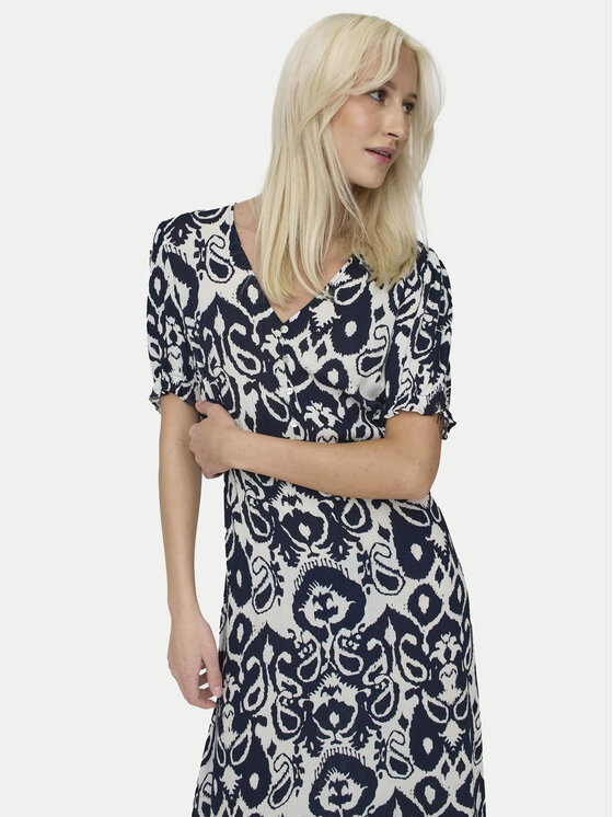 ONLY ONLY Sommerkleid Chianti 15270519 Dunkelblau Regular Fit