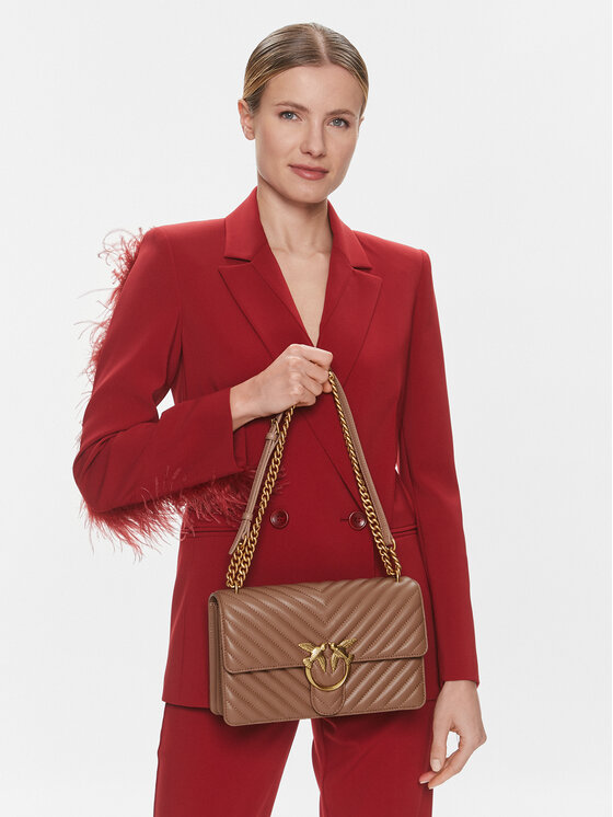 PINKO Pinko Τσάντα Love One Classic Dc PE 24 PLTT 100941 A0GK Καφέ