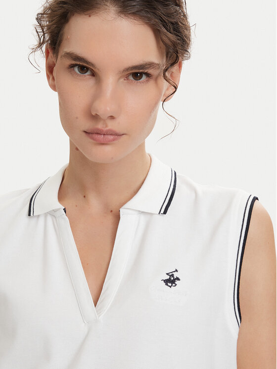 Beverly Hills Polo Club Beverly Hills Polo Club Polo majica P-SS26W-P0022 Bela Regular Fit