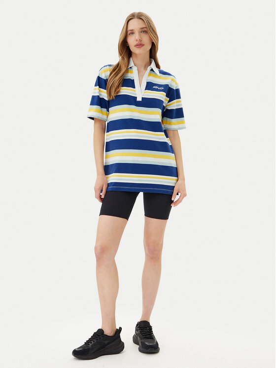 Napapijri Napapijri Polo E-Ete NP0A4ILK Niebieski Oversize