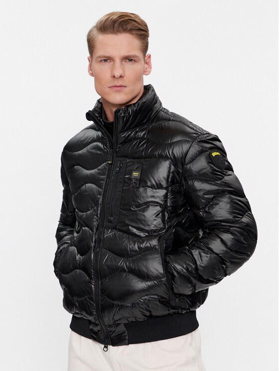 Blauer Blauer Žieminė striukė 23WBLUC03004 Juoda Regular Fit