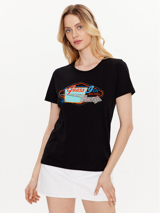 T-shirt Hotel W3GI26 JA914 Nero Regular Fit
