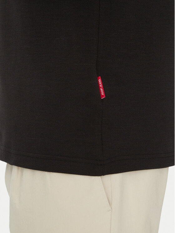 JOOP! Jeans JOOP! Jeans Тениска с яка и копчета 15 JJJ-36Aleandro 30045674 Черен Modern Fit