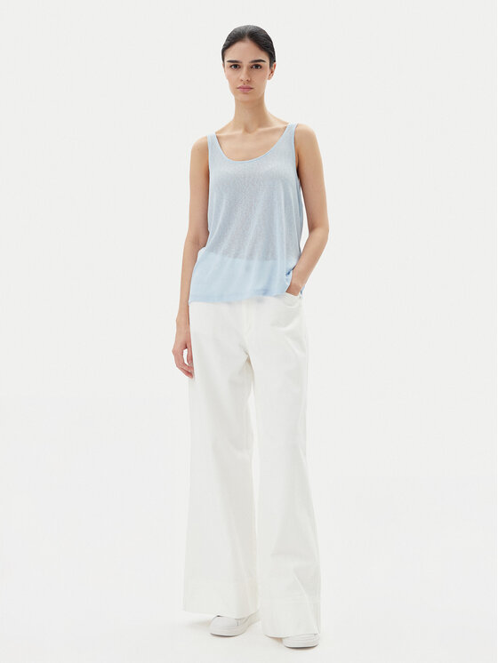 ONLY ONLY Top Frida 15194667 Błękitny Regular Fit