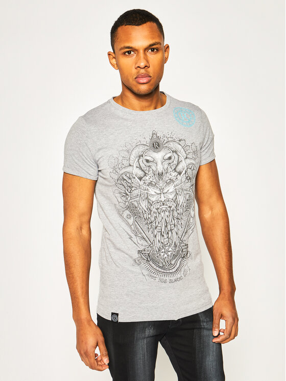 T-shirt Perun Monoch Grigio Regular Fit