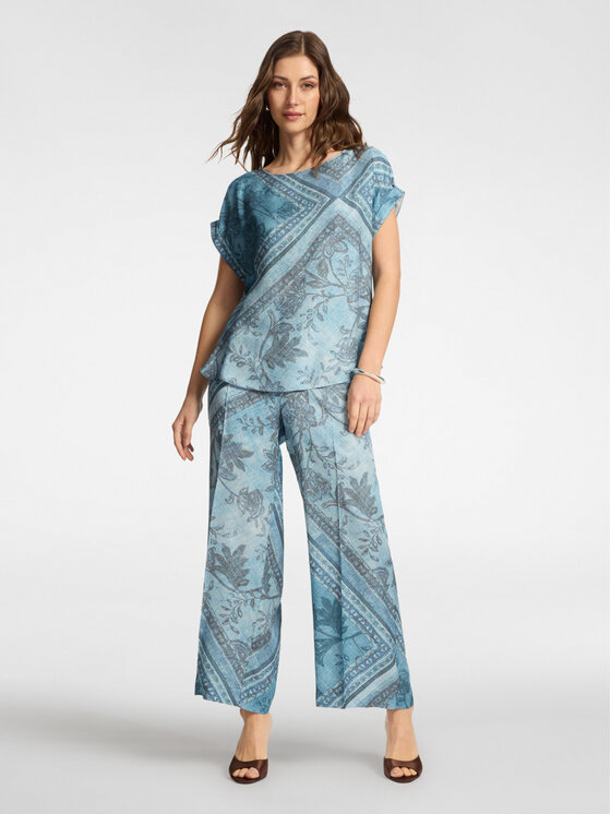Elena Mirò Elena Mirò Bluzka 2005P000225N001 Niebieski Regular Fit