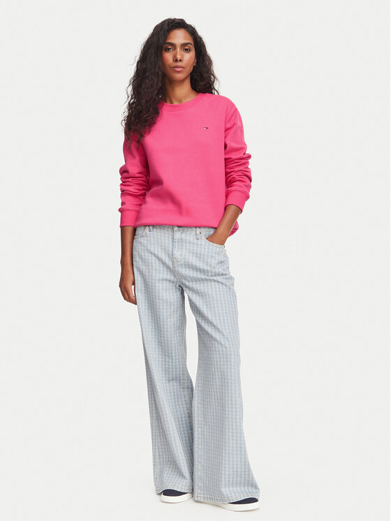 Tommy Jeans Tommy Jeans Bluza Flag DW0DW19959 Różowy Regular Fit
