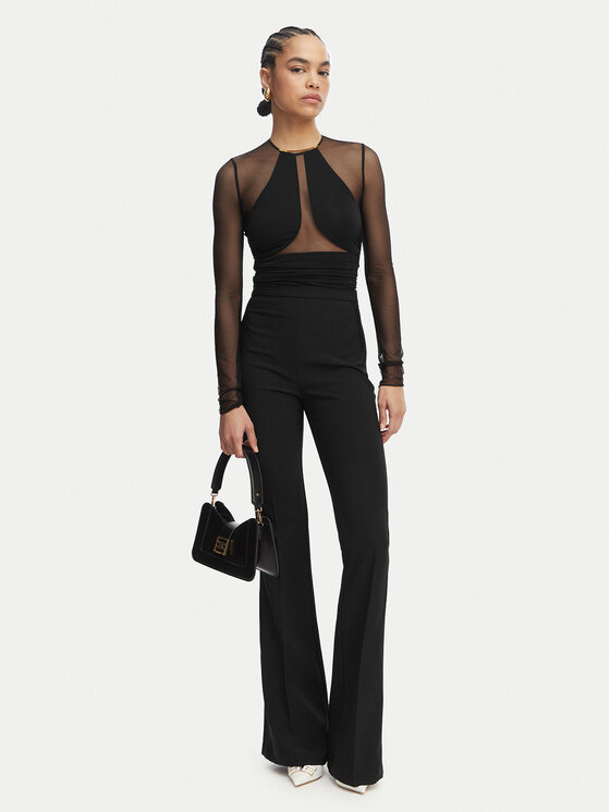 Elisabetta Franchi Elisabetta Franchi Spodnie materiałowe PA-184-62E2-V290 Czarny Slim Fit