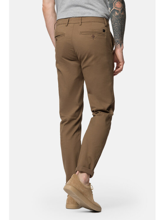 Lancerto Lancerto Chinosy Gareth SP082222000002 Brązowy Slim Fit