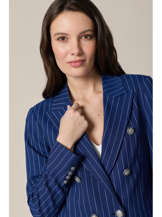 Lancerto Lancerto Marynarka Aniceta MA073126000001 Granatowy Slim Fit
