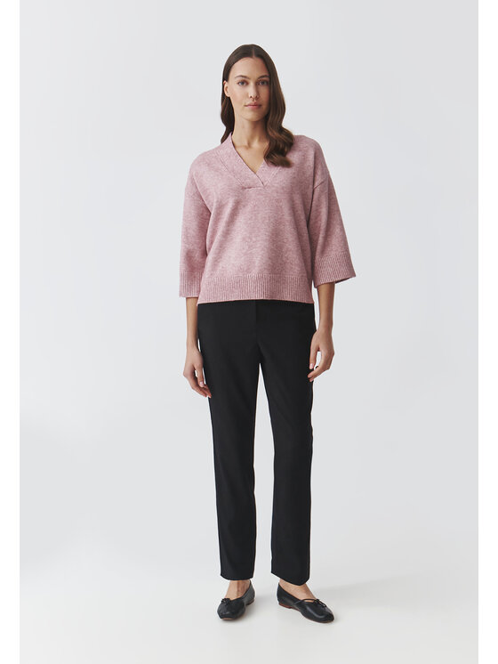 TATUUM TATUUM Bavlnené nohavice OLIA Čierna Skinny Fit