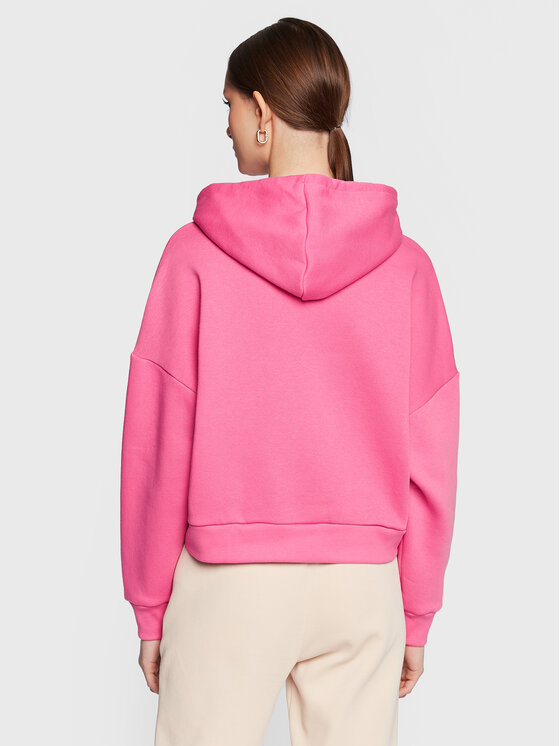 Guess Guess Majica dugih rukava Icon W3RQ03 KB683 Ružičasta Relaxed Fit