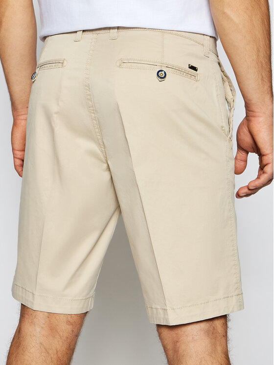 Bugatti Bugatti Шорти з тканини 4979 76441 Бежевий Regular Fit