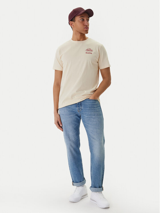Kappa Kappa T-särk 37276IW Beež Regular Fit