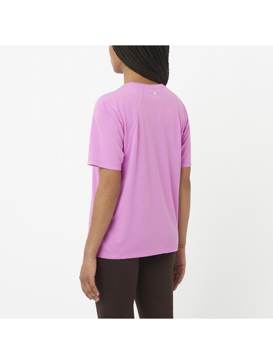 Salomon Salomon T-Shirt SHAKEout CORE W Różowy Regular Fit