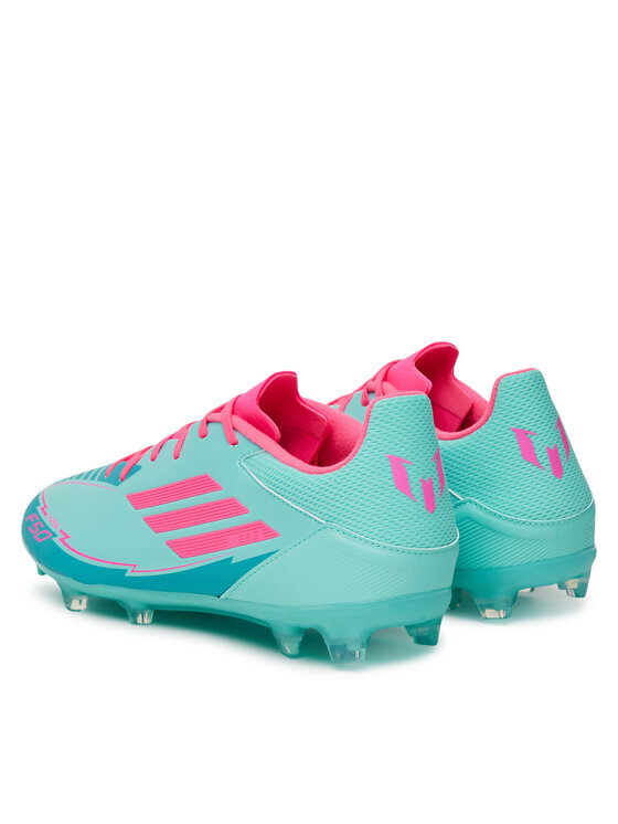 adidas adidas Buty do piłki nożnej F50 League Messi Firm/Multi-Ground IH0928 Turkusowy