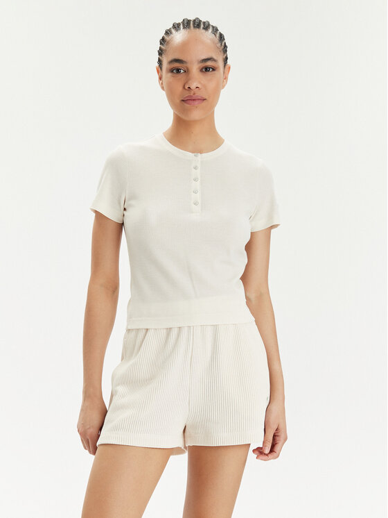 Champion Champion Marškinėliai E10013 Smėlio Regular Fit