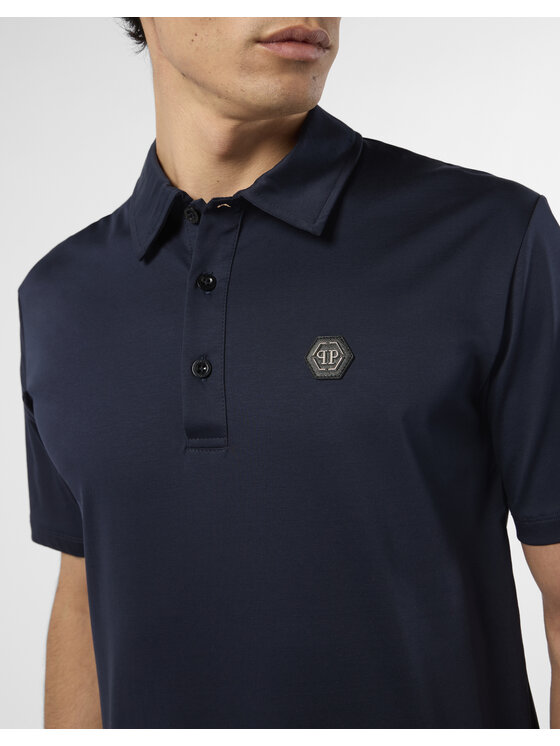 PHILIPP PLEIN PHILIPP PLEIN Polokošeľa 26257 Tmavomodrá Slim Fit