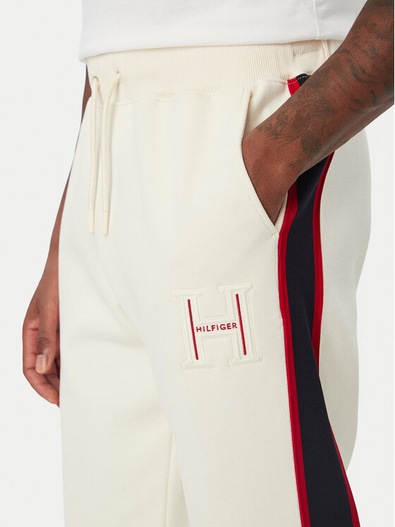 Tommy Hilfiger Tommy Hilfiger Долнище анцуг Pique MW0MW44995 Кремав Regular Fit